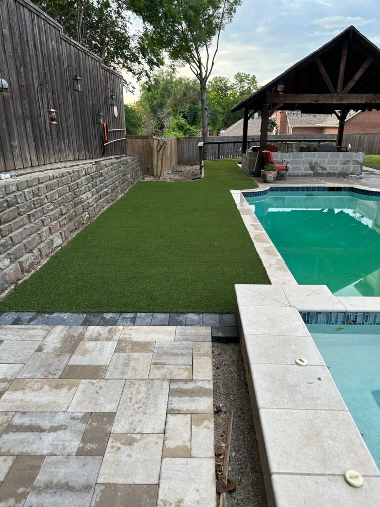 artificial grass pool surrounds