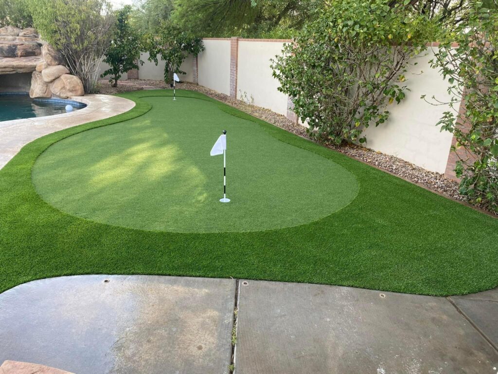 synthetic turf installation