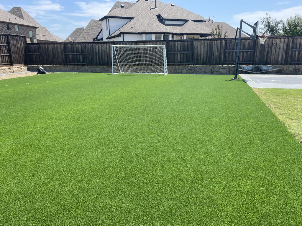 artificial grass play area